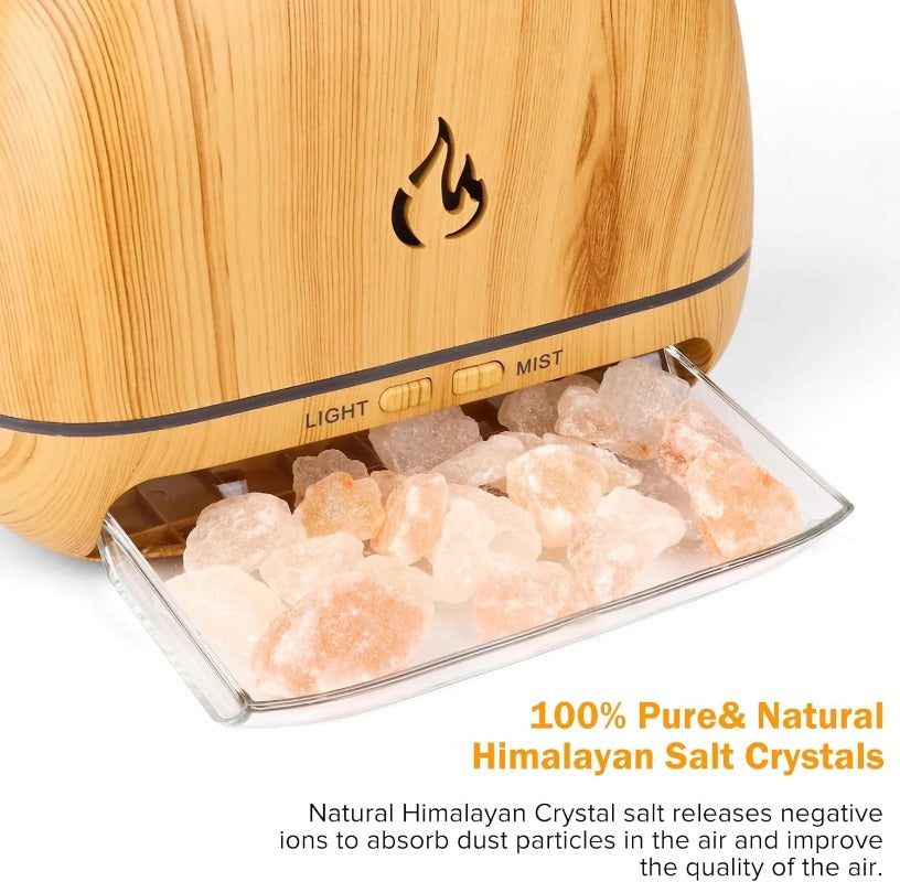 Cozyhoome 3-in-1 Himalayan Salt Rock Scent Diffuser