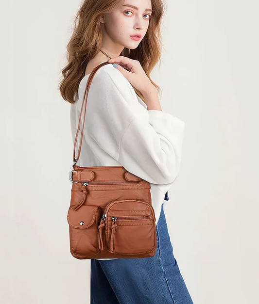 👜Mother's Day Pre-sale💥Multi-Pocket Crossbody Bag Soft Shoulder Purse Bag